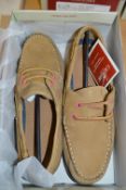 Catesby Ladies Deck Shoes (Tan) Size: 8