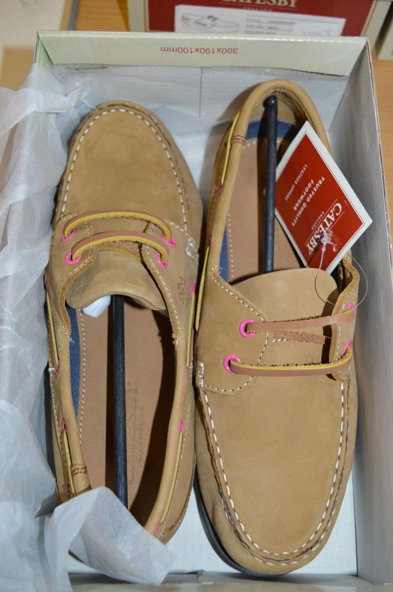 Catesby Ladies Deck Shoes (Tan) Size: 8