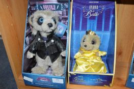 Two Meerkat Soft Toys - Vassily and Ayana