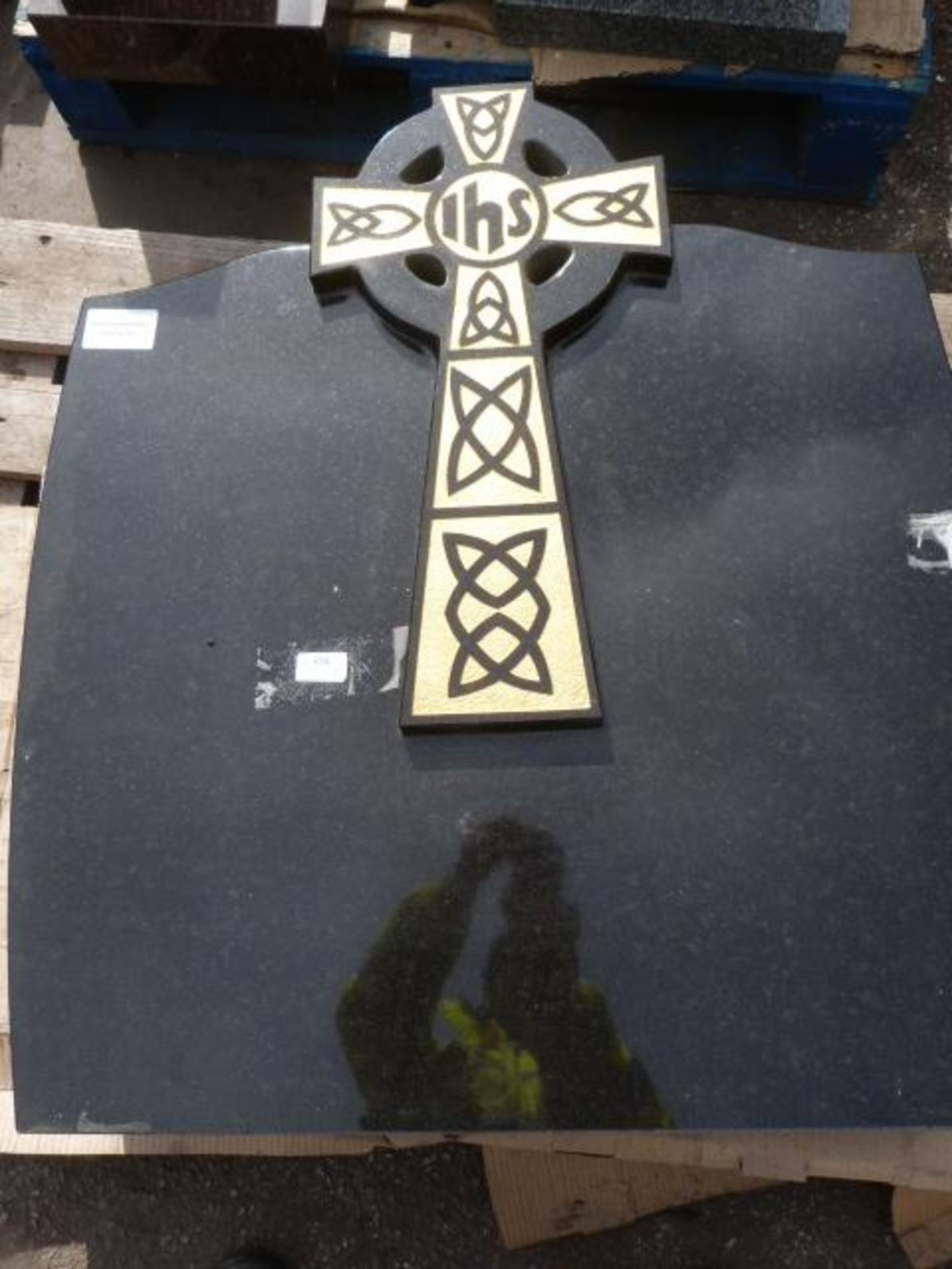 *Headstone with Celtic Cross Decoration
