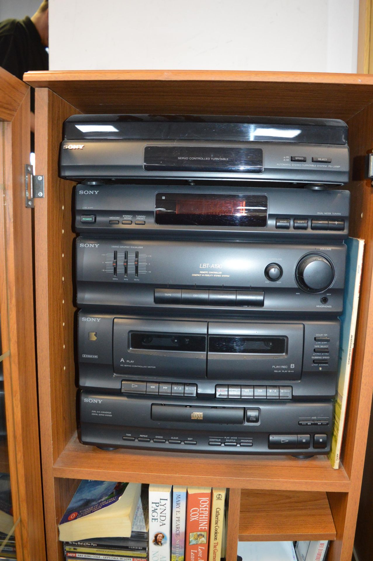 Cabinet with Sony Sound System, CDs, etc. - Image 2 of 2