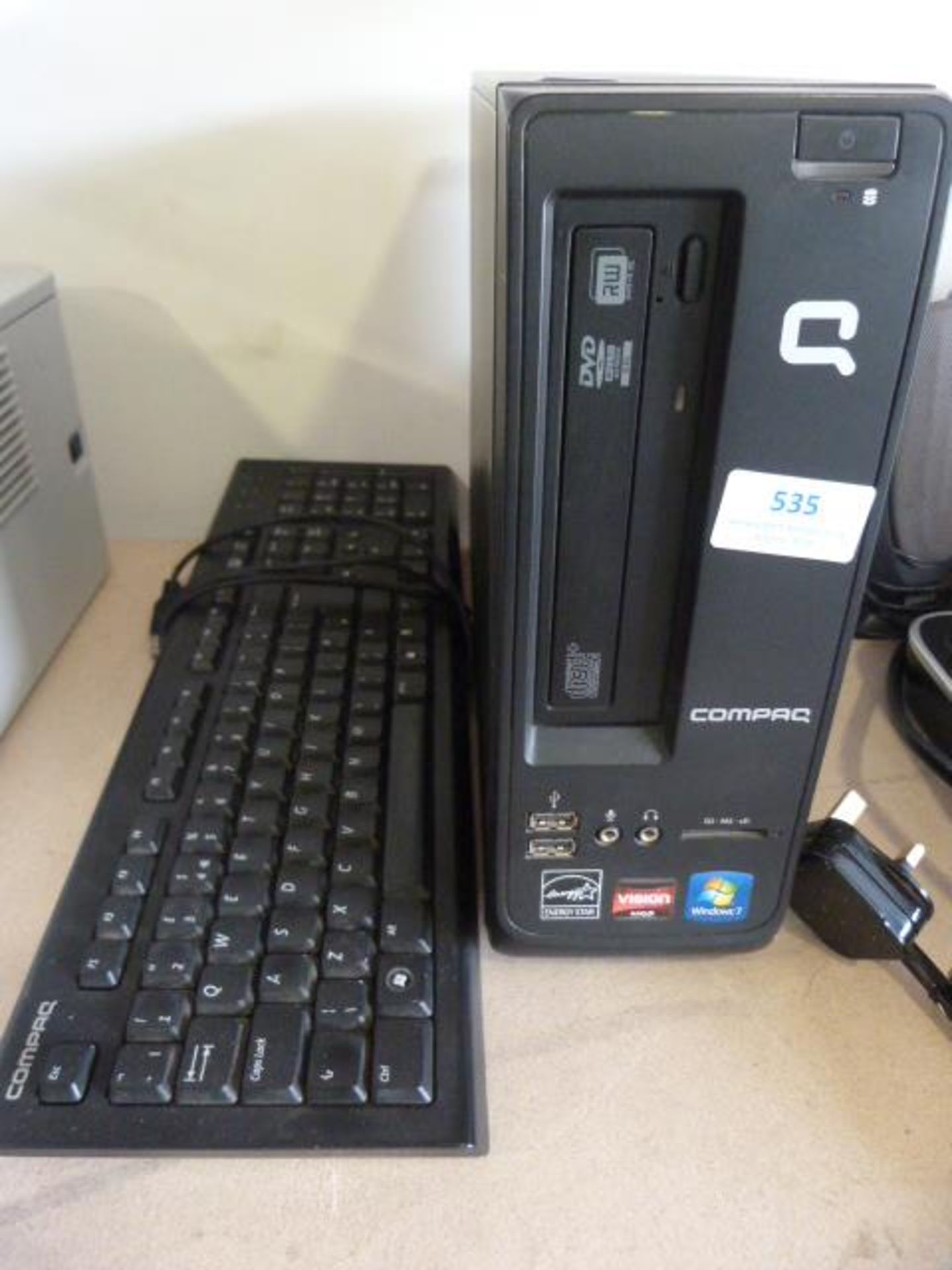*Compaq DVD Player and a Keyboard