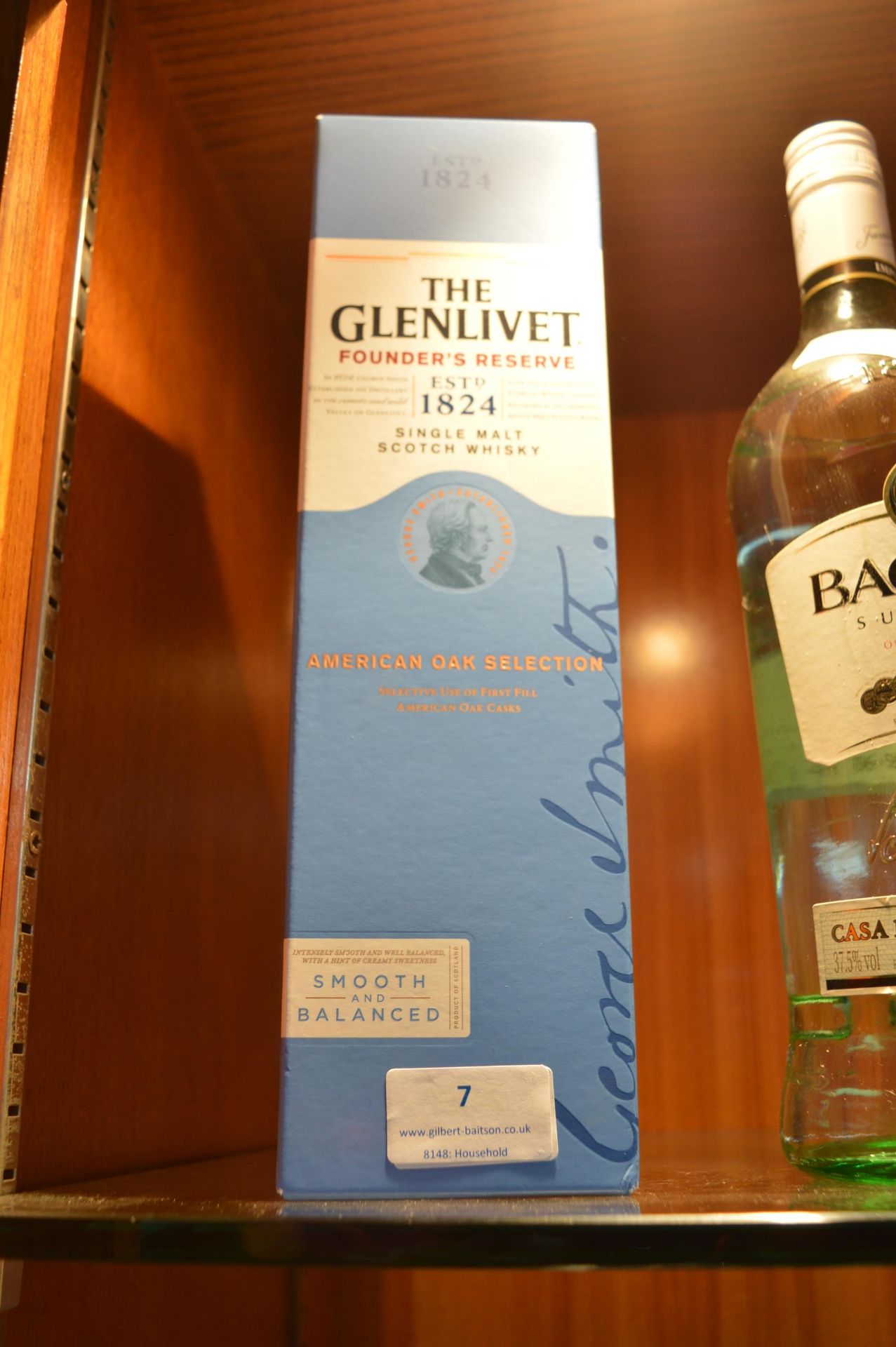 Glenlivet Single Malt Scotch Whisky American Oak S