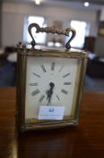 Smiths Brass Carriage Clock