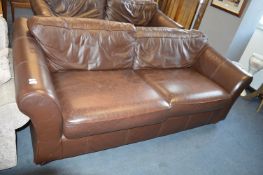 Large Two Seat Leather Sofa
