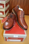 Catesby Gents Leather Shoes (Brown) Size: 7