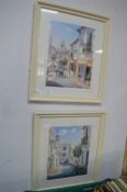 Two Framed Prints - The Algarve, Portugal