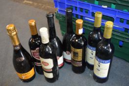 Eight Assorted Bottles of Red Wine
