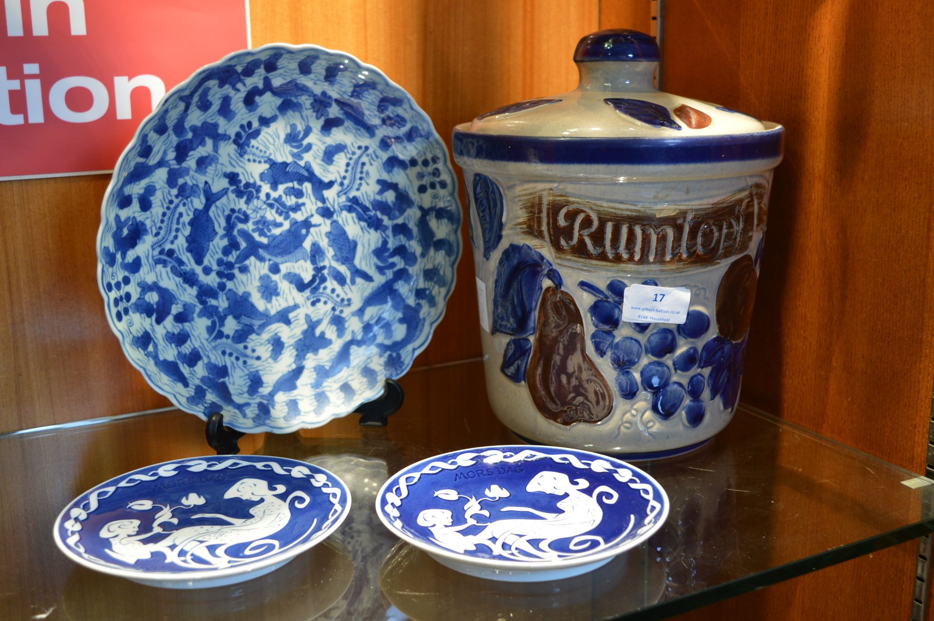 Rumtopf, Antique Blue & White Dishes, and a Chines