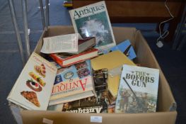 Box of Books - Cookery, Antiques, etc.