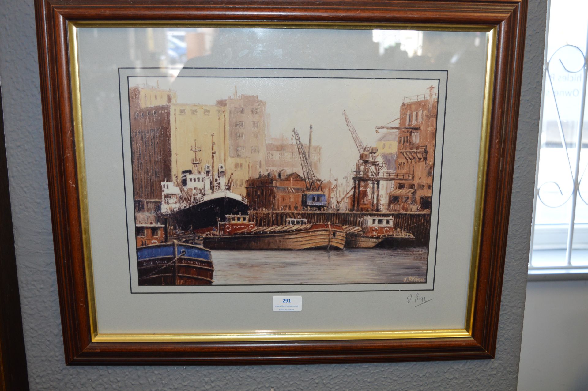 Framed Jack Rigg Print - The River Hull