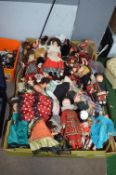 Large Collection of Vintage Dolls of the World