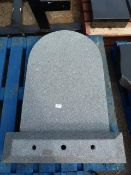 *Traditional Grey Headstone with Base