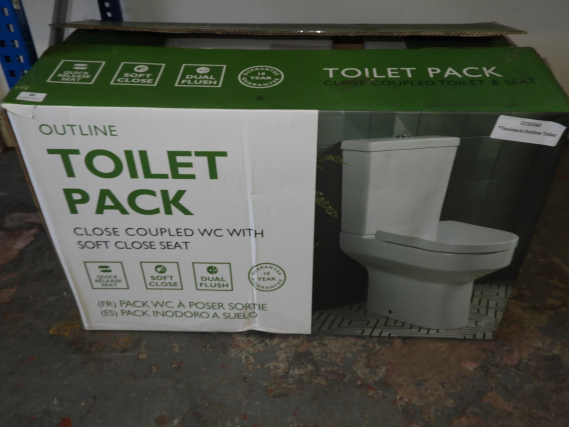 *Tavistock Outline Toilet with Dual Flush Cistern and Soft Close Lid