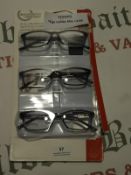 *FGX Ladies Mix +3.00 Reading Glasses 3pk