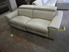 *Pale Grey 2.5 Seat Electric Recliner Sofa