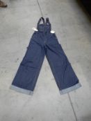 *4 Leigh Indigo Denim Dungarees Size: 20