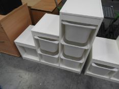 *Six Drawer Graduated Storage Unit