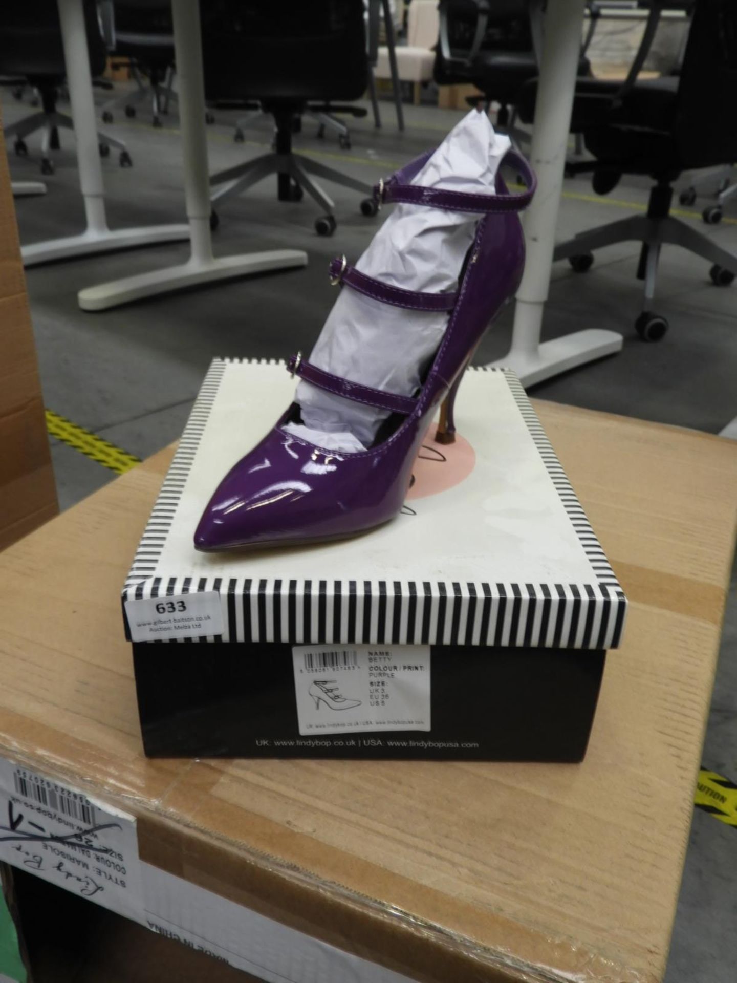 *Lindy Bop Purple Ladies Shoes Size: 3