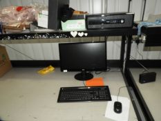 *HP Desktop Computer with Flatscreen Monitor, Keyboard and Mouse
