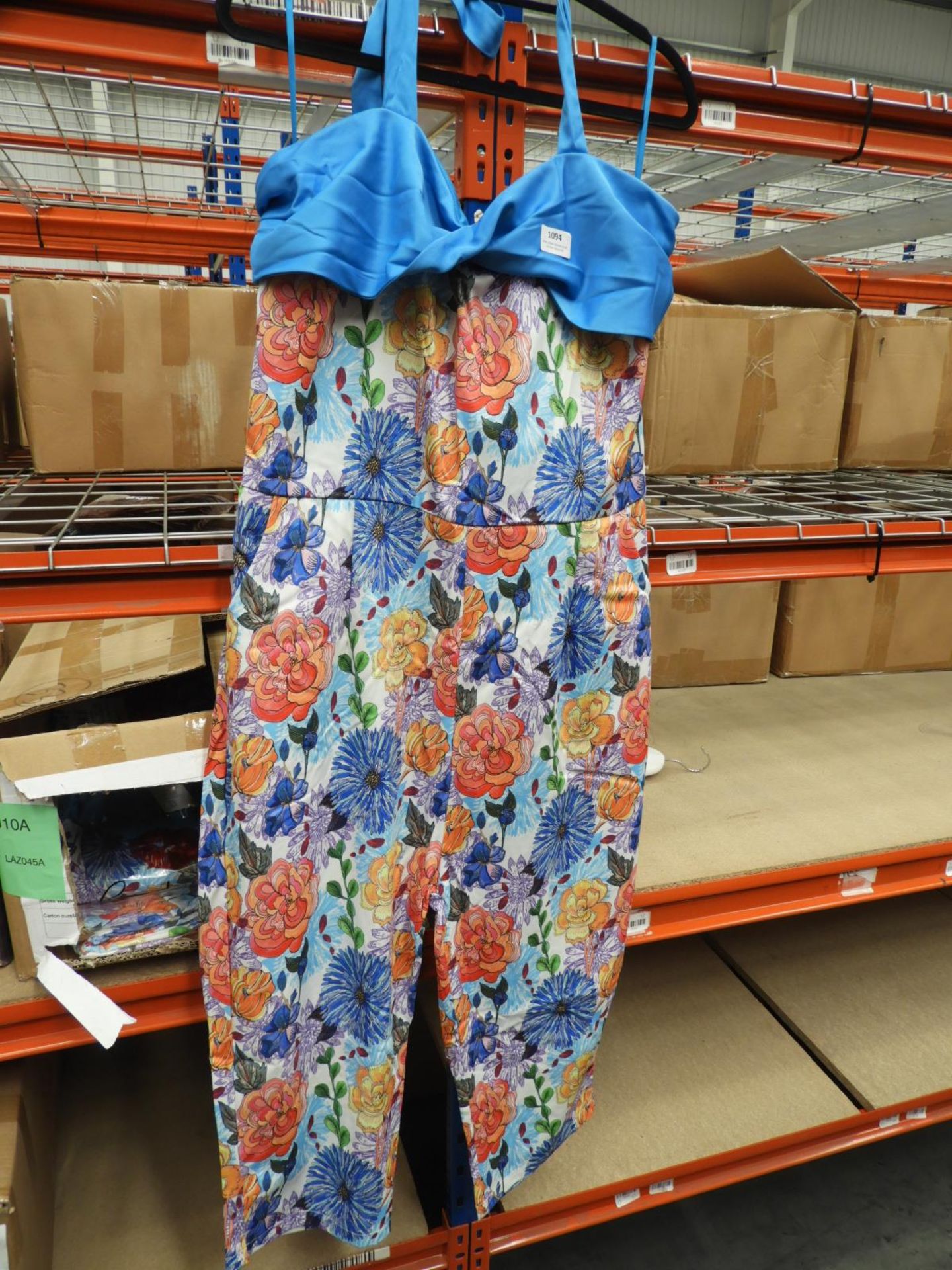 *10 Size: 20 Lindy Bop Blue Floral Dresses