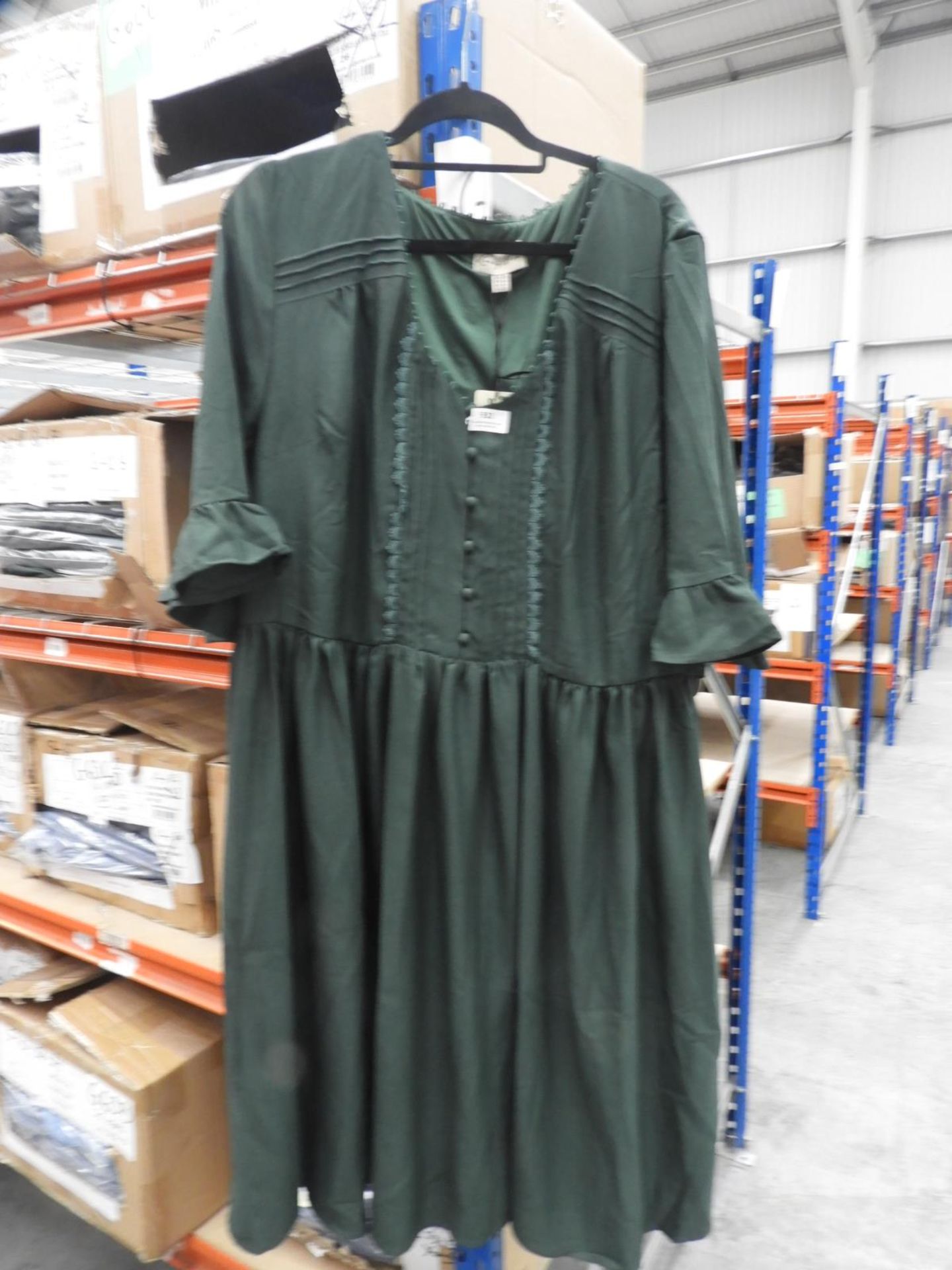 *7 Size: 16 Francis May Emerald Vintage Style Dres