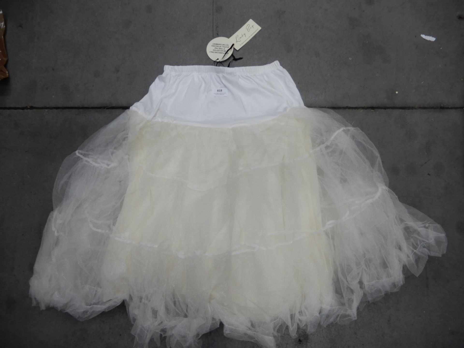 *30 Lindy Bop Cream Petticoats Sizes: 8-14