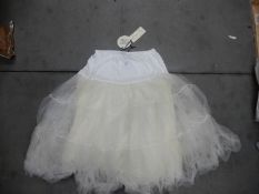 *6 Lindy Bop Cream Petticoats Sizes: 8-14