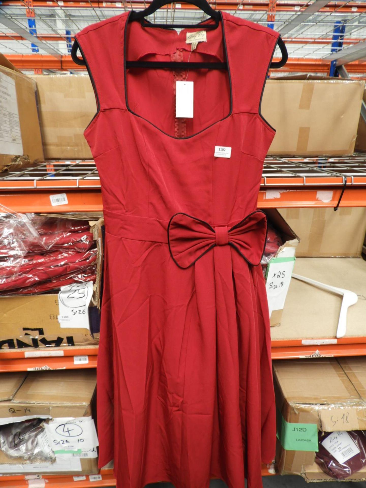 *25 Size: 18 Lindy Bop Grace Red Dorm Dresses