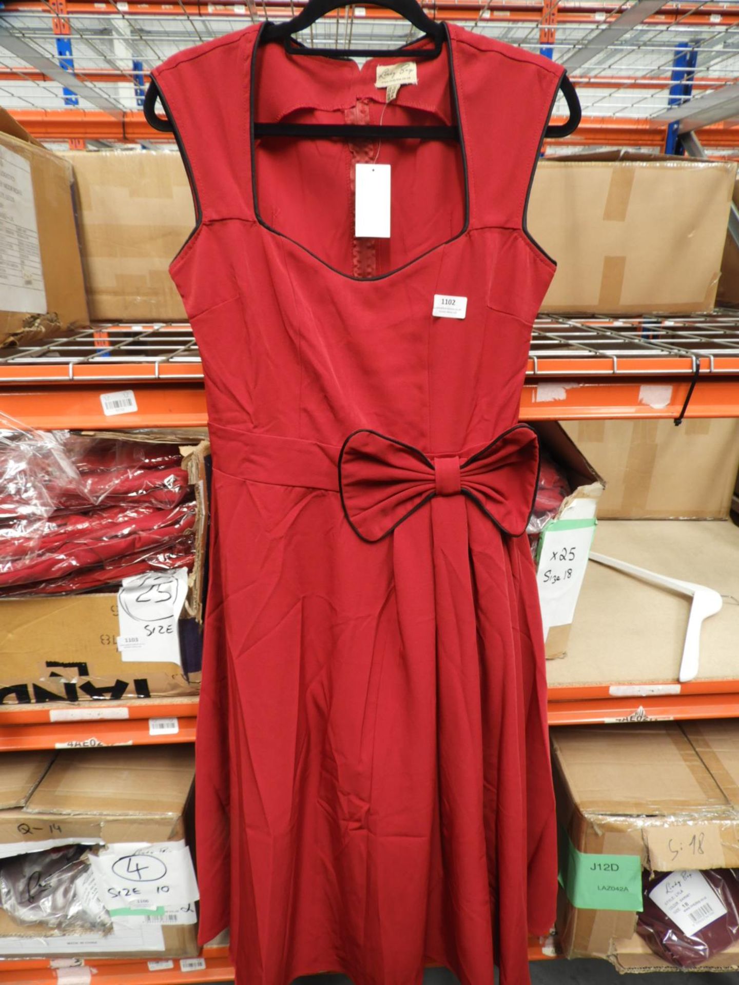 *25 Size: 12 Lindy Bop Grace Red Dorm Dresses