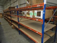 *6 Bays of Medium Duty Merchandise Racking Comprising of 7 Uprights and 48 Beams - 6ft Wide x 4ft De