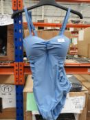*13 Size: 10 Magda Vintage Style Blue Swimsuits