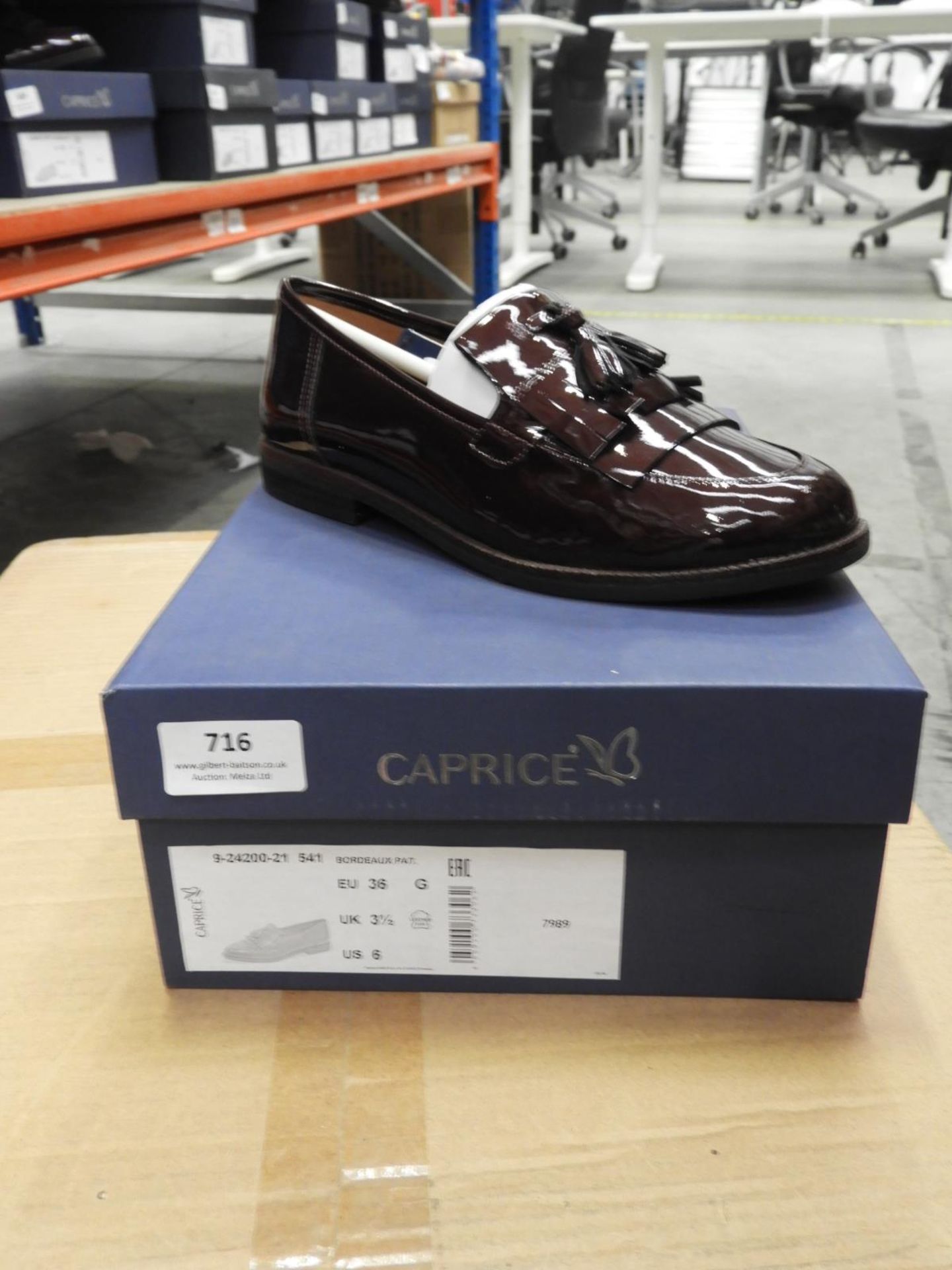 *Caprice Ladies Shoes (Bordeaux) Size: 3.5