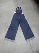 *16 Leigh Indigo Denim Dungarees Size: 14