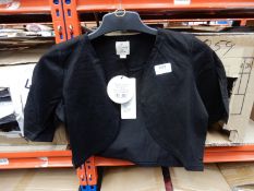 4 Size: 11 - 12 Years Lindy Bop Mini Shrug Black