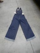 *17 Leigh Indigo Denim Dungarees Size: 12