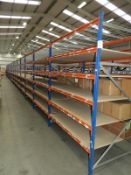 *10 Bays of Medium Duty Merchandise Racking Comprising of 11 Uprights and 120 Beams