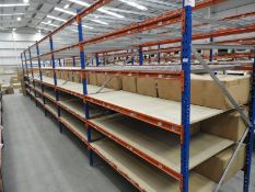 *6 Bays of Medium Duty Merchandise Racking Comprising of 7 Uprights and 72 Beams - 6ft Wide x 4ft De