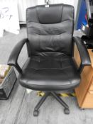 *Executive Faux Leather Swivel Chair