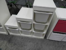 *Six Drawer Graduated Storage Unit