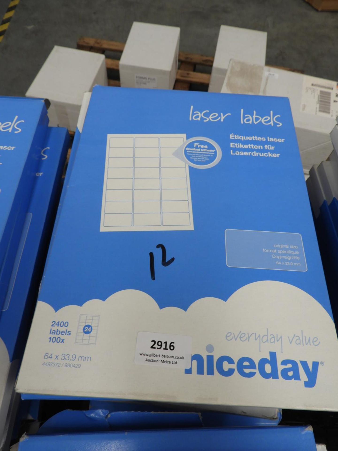 *12 Packs of Laser Labels (24 Labels per Sheet)