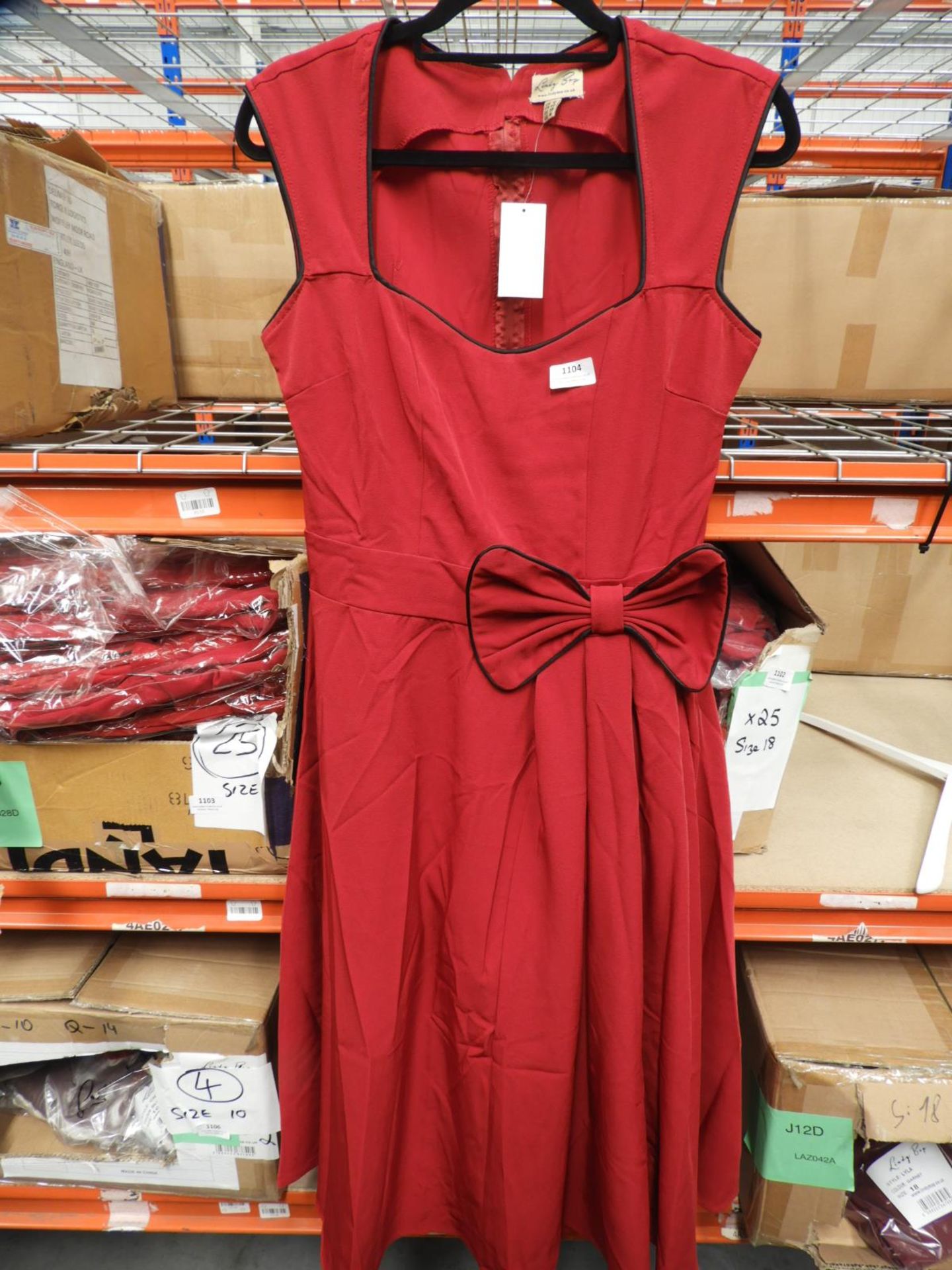 *8 Size: 12 Lindy Bop Grace Red Dorm Dresses