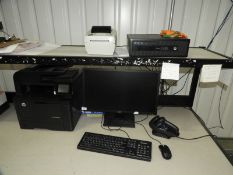 *HP Desktop Computer with Flatscreen Monitor, Keyboard & Mouse, Hp Laserjet 400 MFP Printer