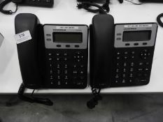 *Two Grandstream HD IP Telephones Model GX1620/1625