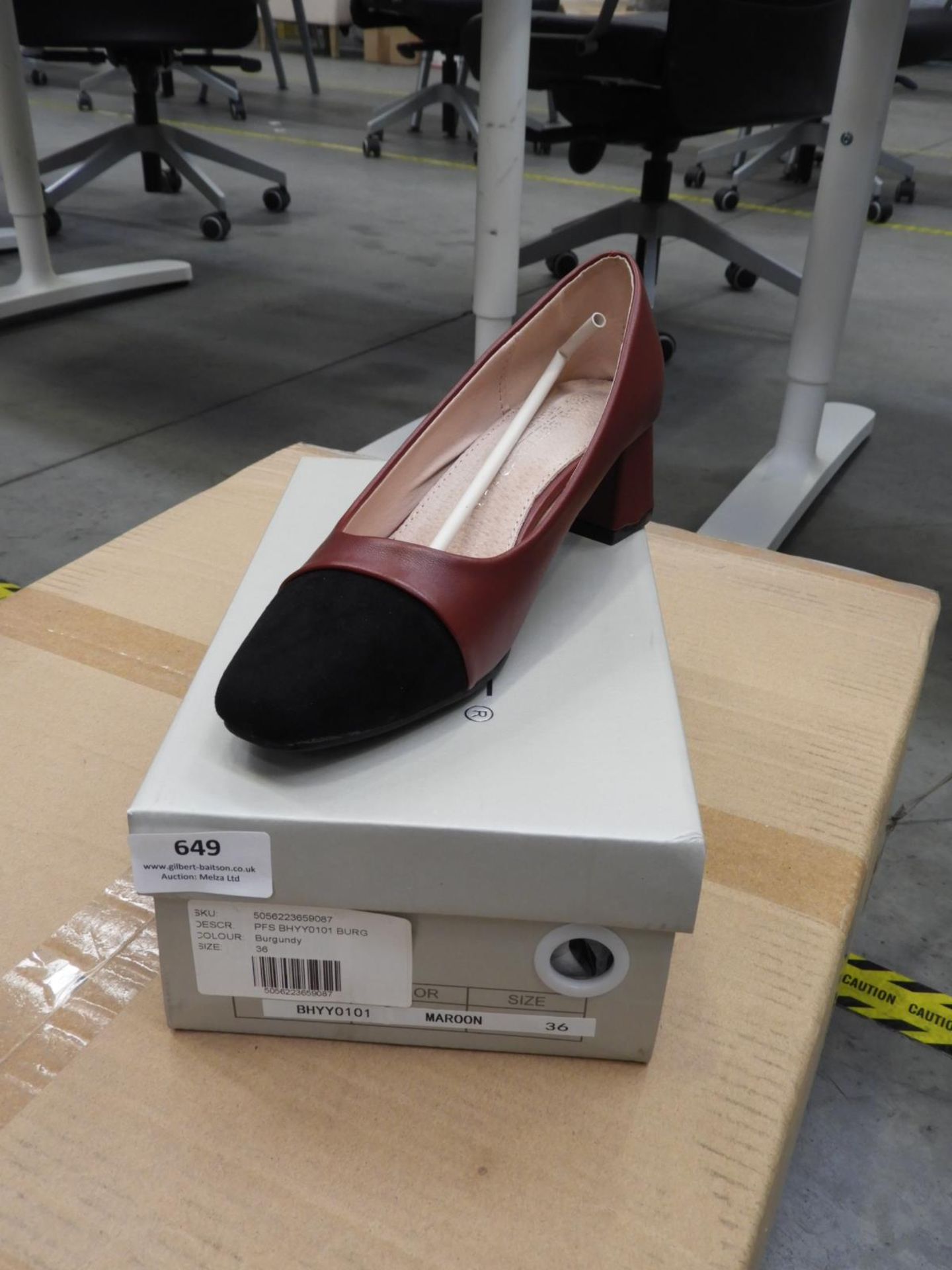 *Labottine Ladies Maroon Shoes Size: 36