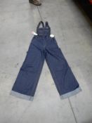 *6 Leigh Indigo Denim Dungarees Size: 8