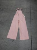 *13 Lindy Bop Leigh Pink Dungarees Size: 10