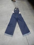 *2 Leigh Indigo Denim Dungarees Size: 14