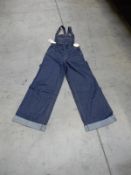 *7 Leigh Indigo Denim Dungarees Size: 12