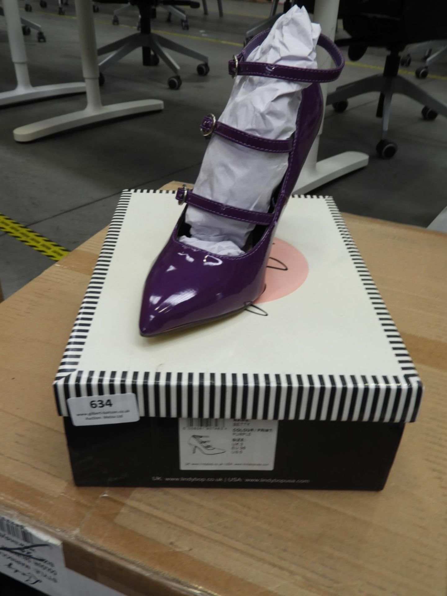 *Lindy Bop Purple Ladies Shoes Size: 3